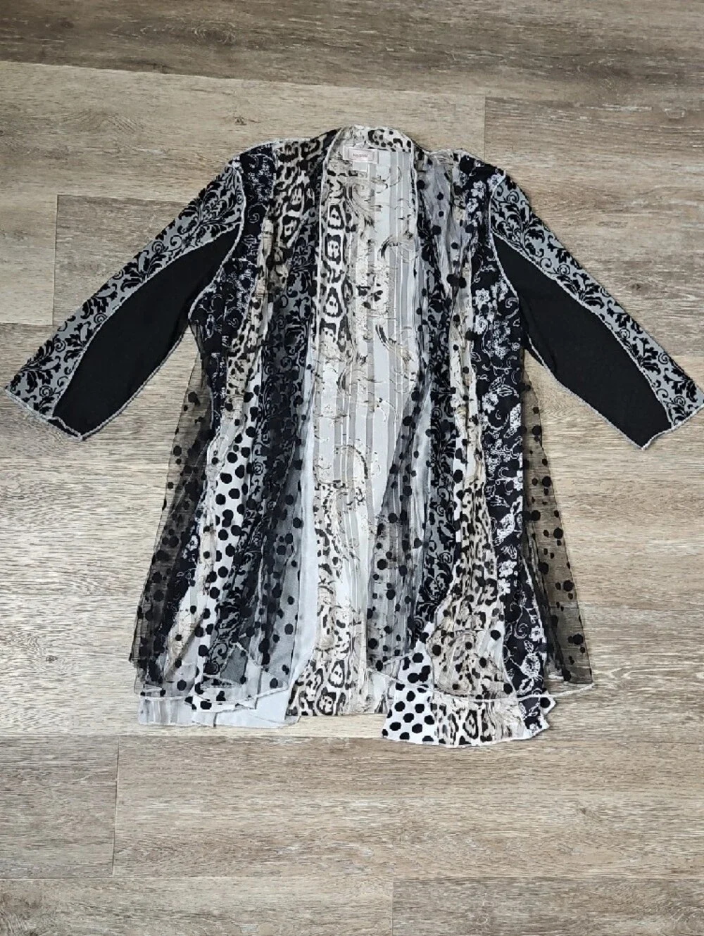 Kamana Duster Mixed print multilayer Contrasting patchwork pattern Small